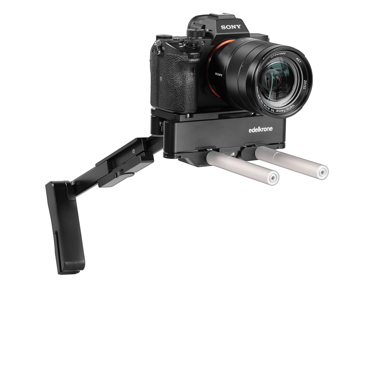 Edelkrone PocketRIG v2 rig DSLR spalla 15mm