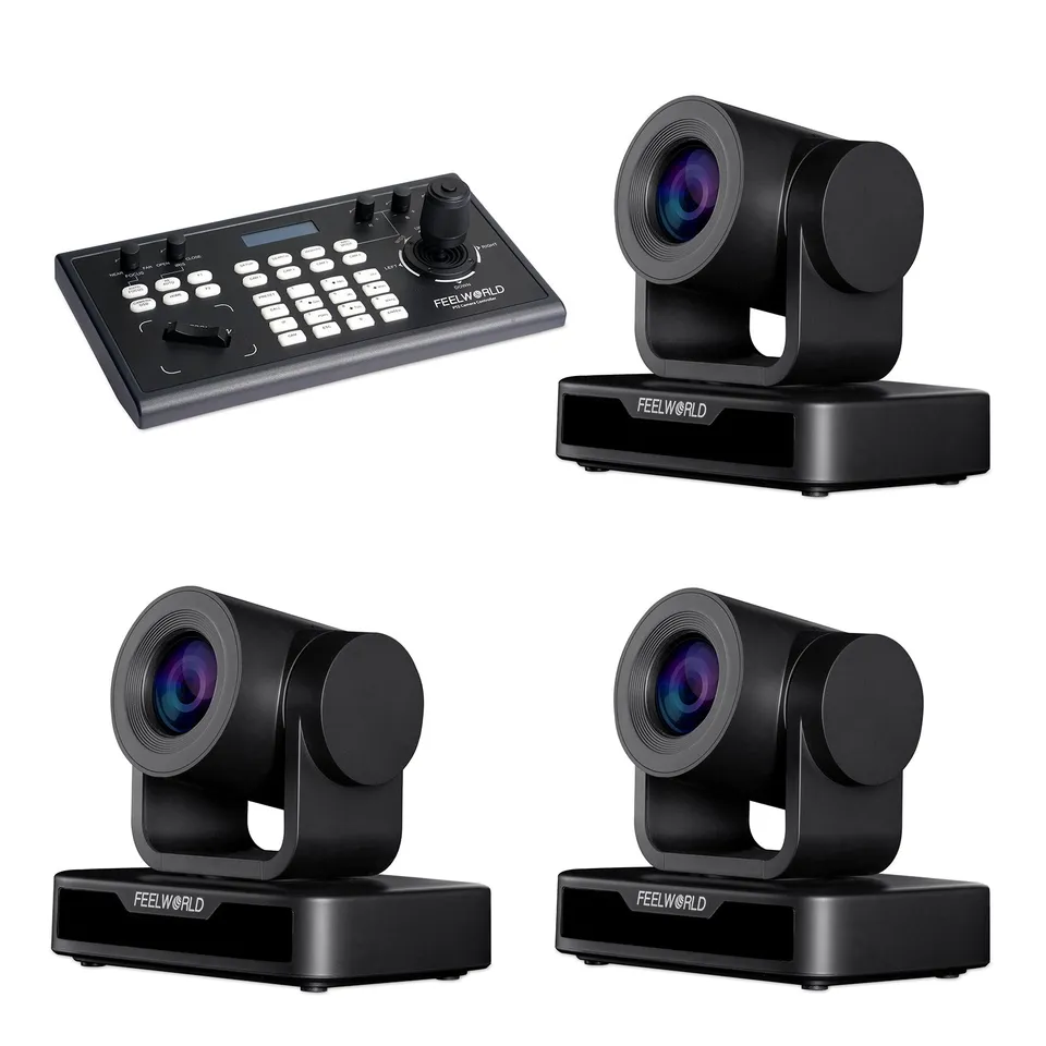 Feelworld KBC10 + 3x USB10X Kit Live Streaming PTZ Bundle