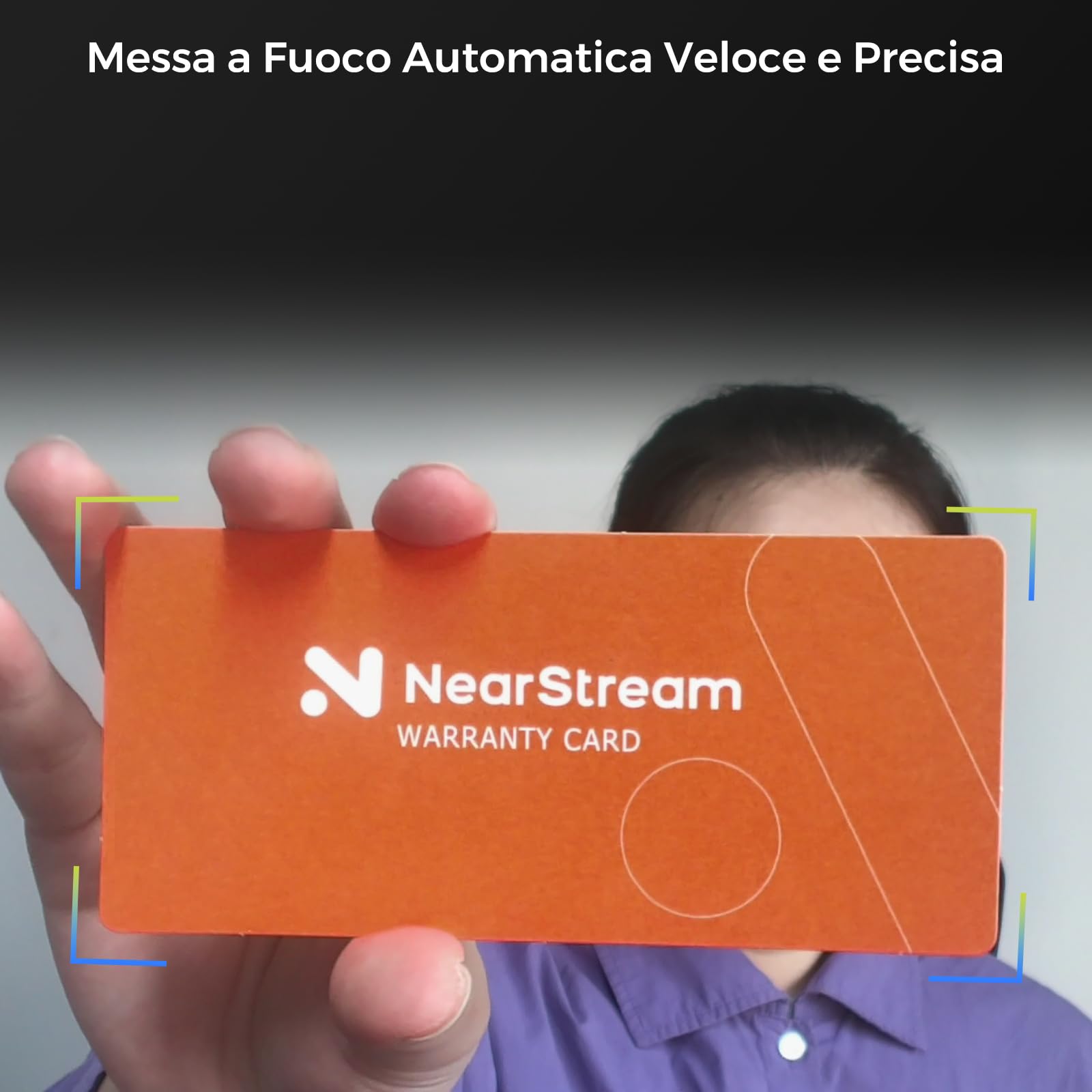NearStream V08AF Webcam 4K Autofocus con Microfono PC