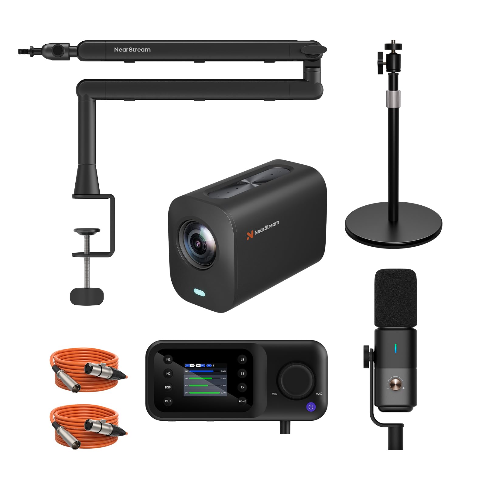 NearStream Camera PodPro Duo kit podcast streaming 4K 2 cam