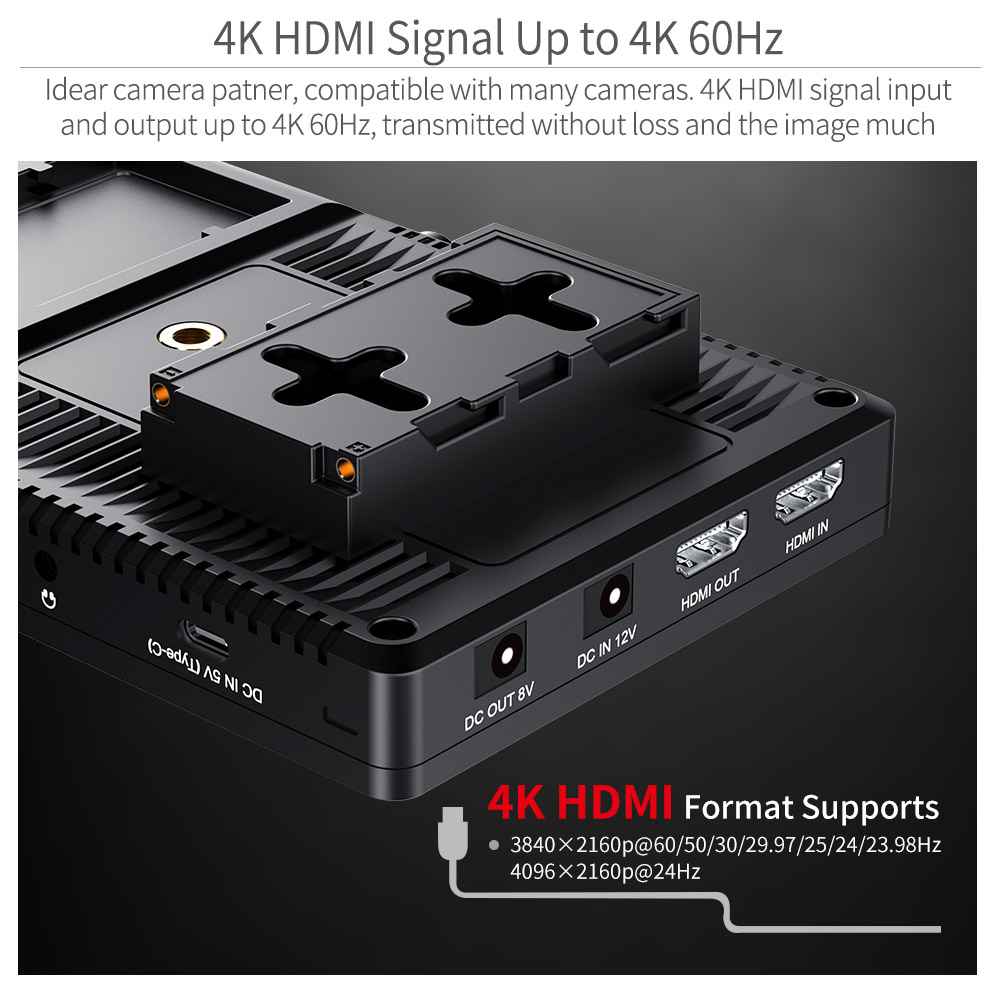 Feelworld F7 PRO Monitor 7 Touch 4K HDMI Standard