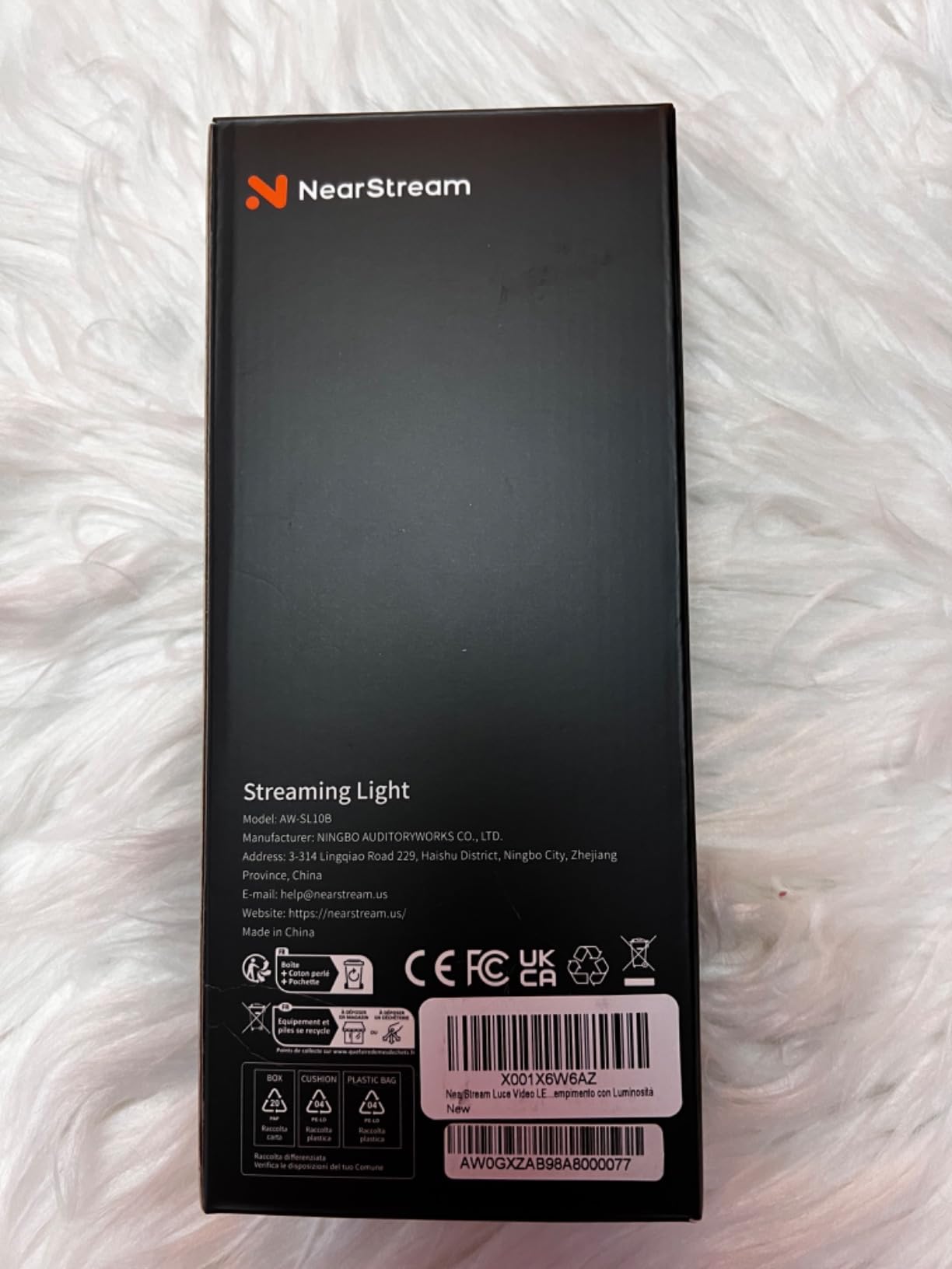 NearStream SL10B luce LED streaming ricaricabile 2700K-6500K