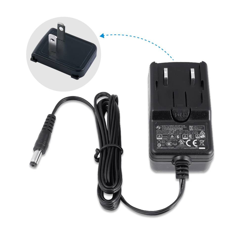 Feelworld DC 12V 1.5A alimentatore monitor camera 5.5x2.1mm