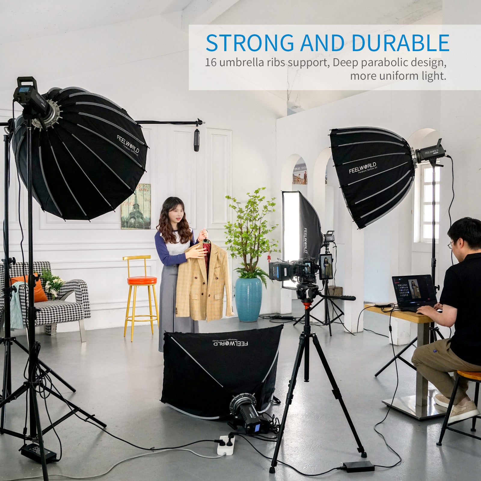 Feelworld FSP90 V2 Softbox parabolico 90cm Bowens