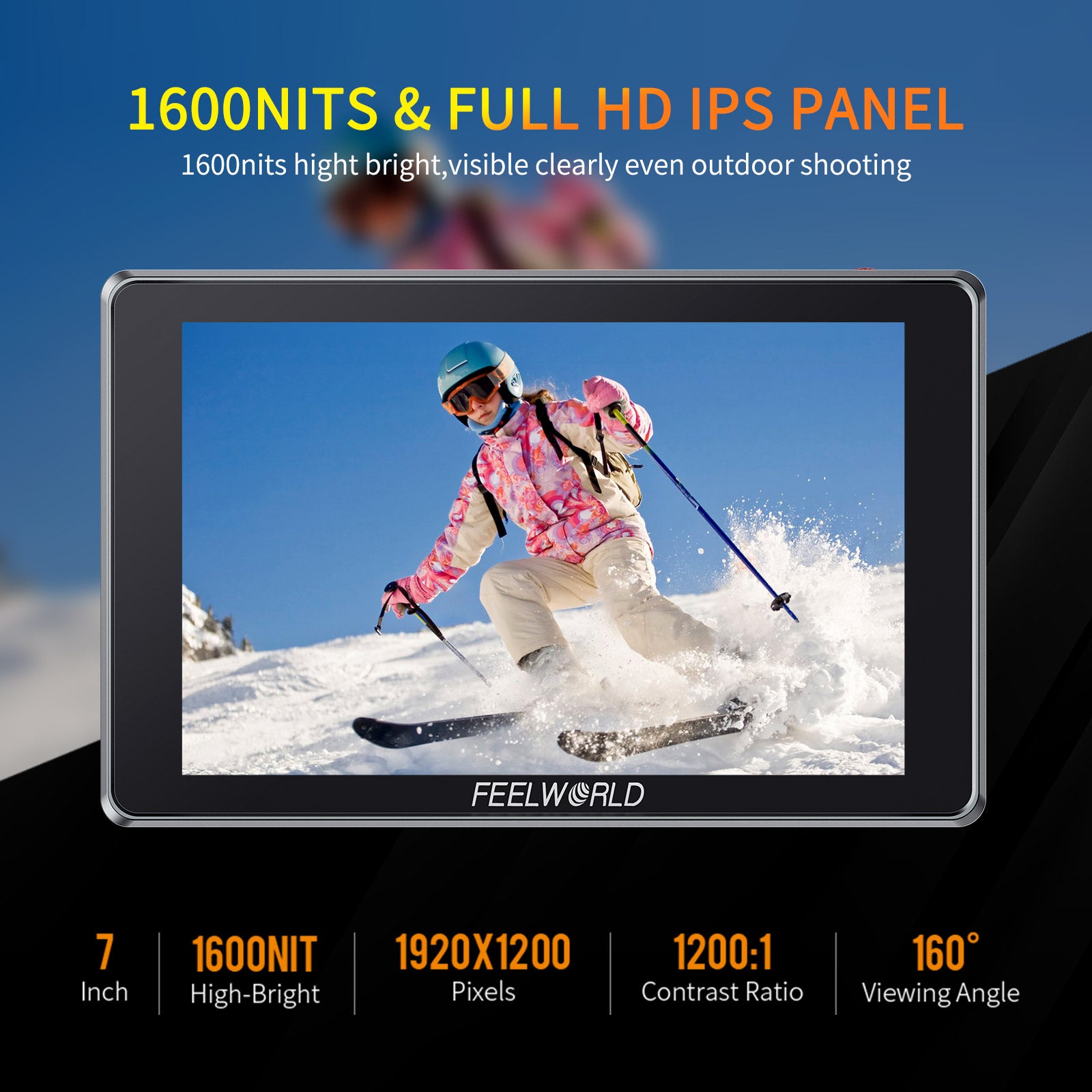 Feelworld S7 Monitor Camera 7" 12G-SDI HDMI 1600nit Touch