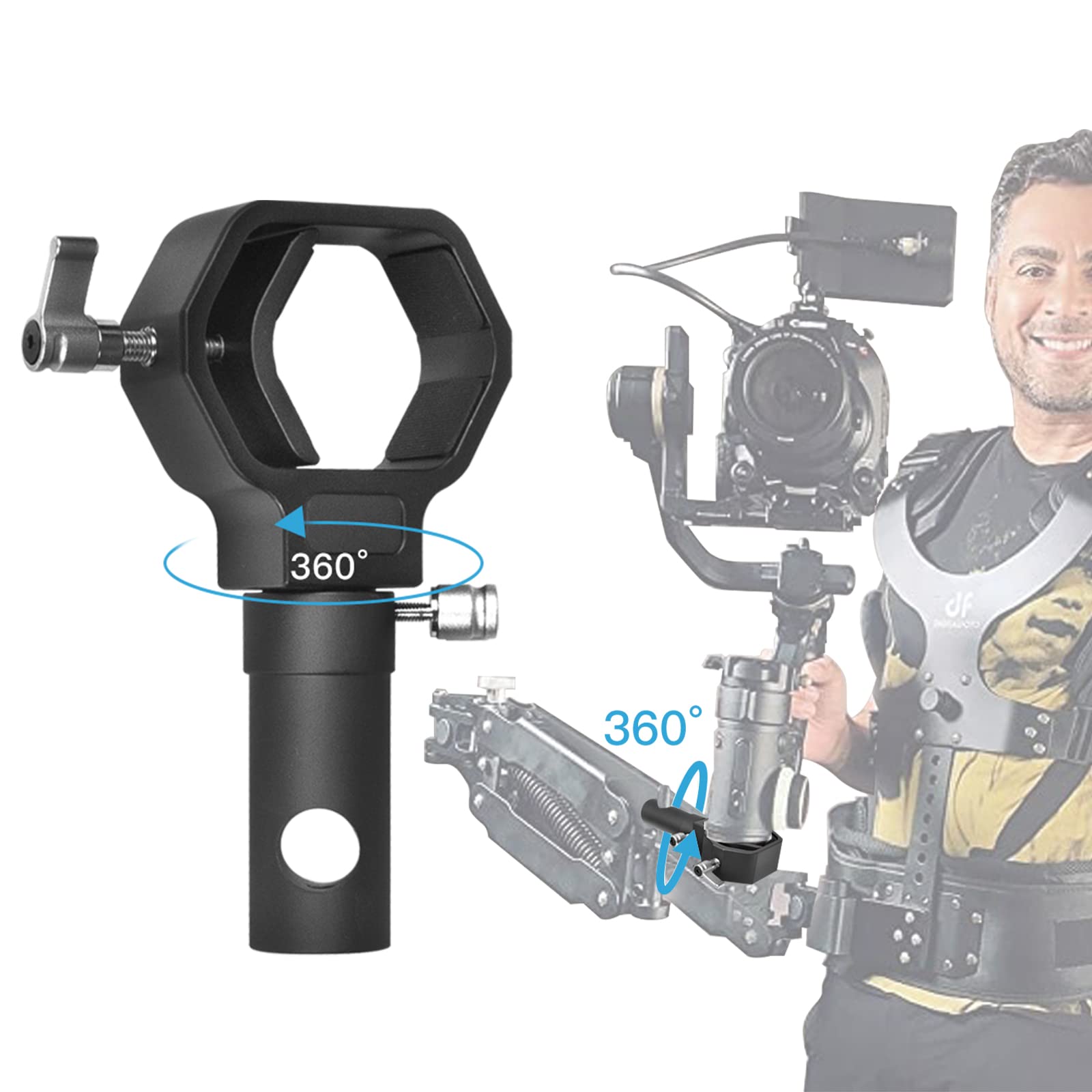 DigitalFoto TH02 Adattatore Gimbal Steadicam Gilet 15 kg
