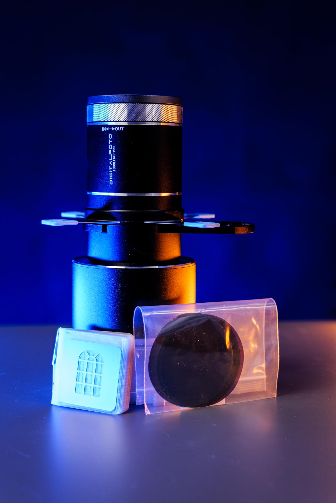DigitalFoto Light FS-100SLENS Pro snoot Bowens con 25 gobo e filtri