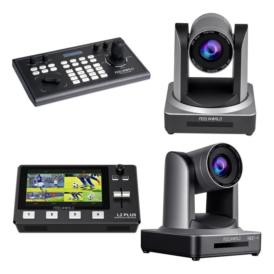 Feelworld KBC10 + L2 Plus + POE20X + NDI20X Kit Streaming