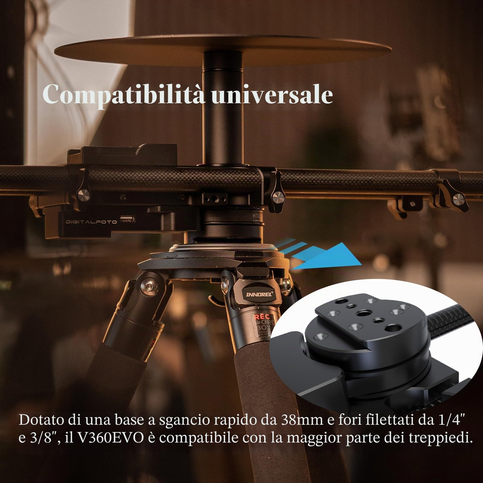 DigitalFoto Photo Booths piattaforma 360 motorizzata app carbonio