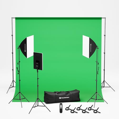 NearStream VK40 kit studio green screen softbox LED