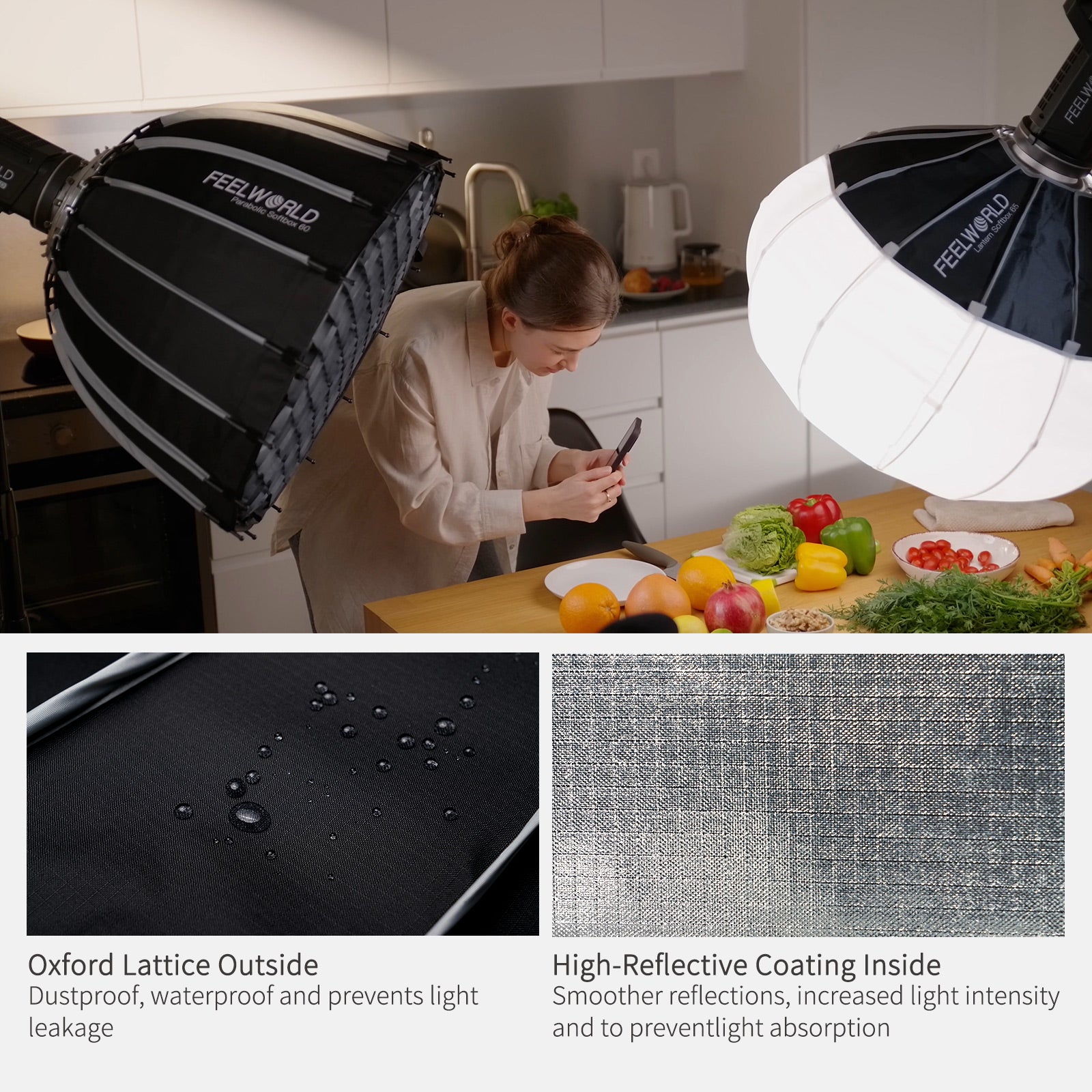 Feelworld FSP60 V2 Softbox Parabolico 60cm Bowens