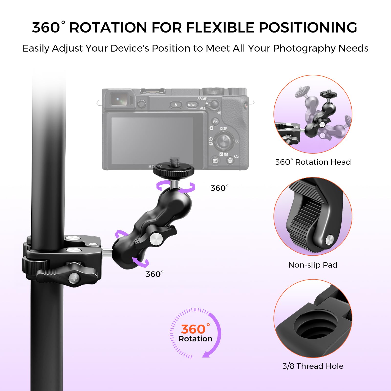 NearStream Stands Cables kit morsetto magic arm teste sfera