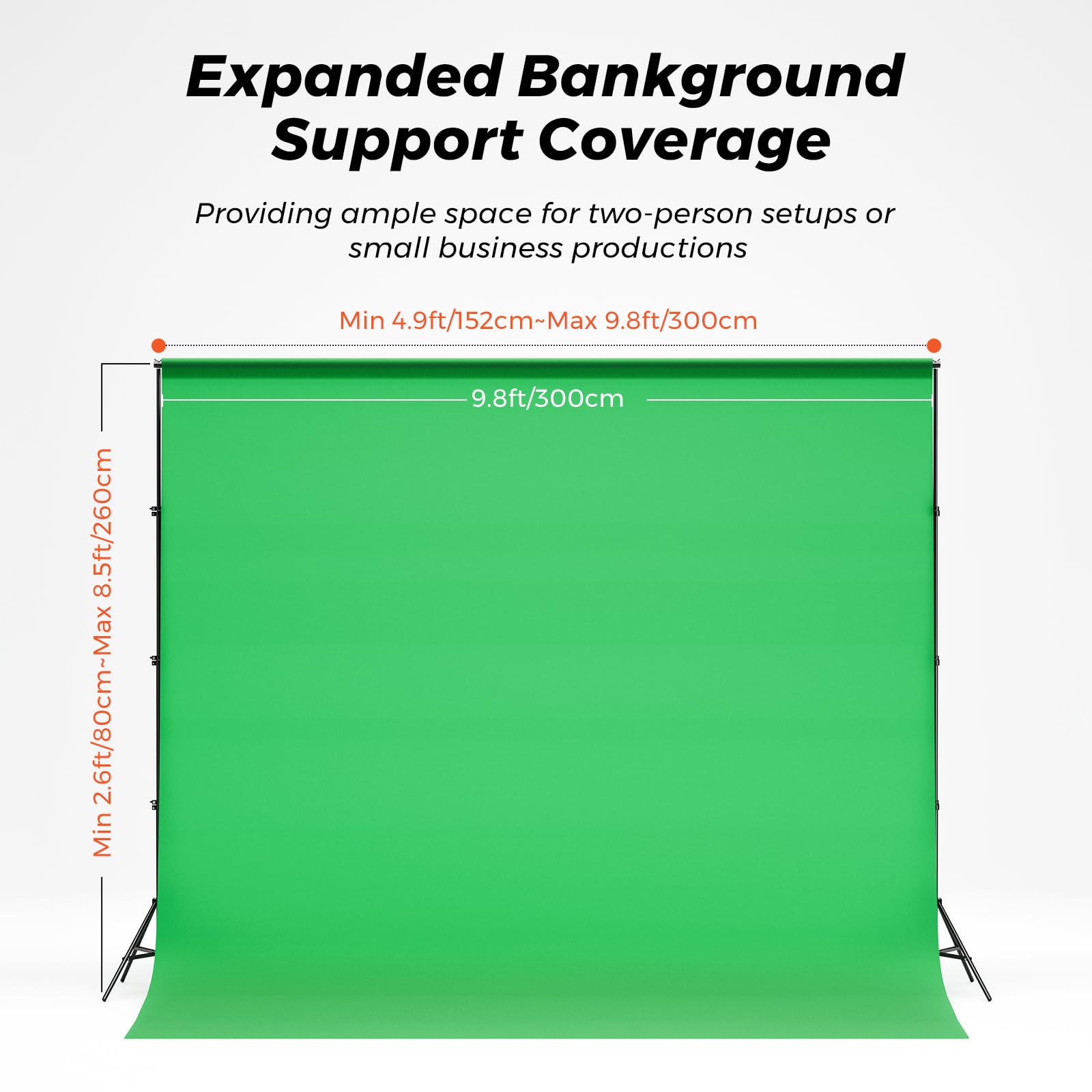NearStream VK40 kit studio green screen softbox LED