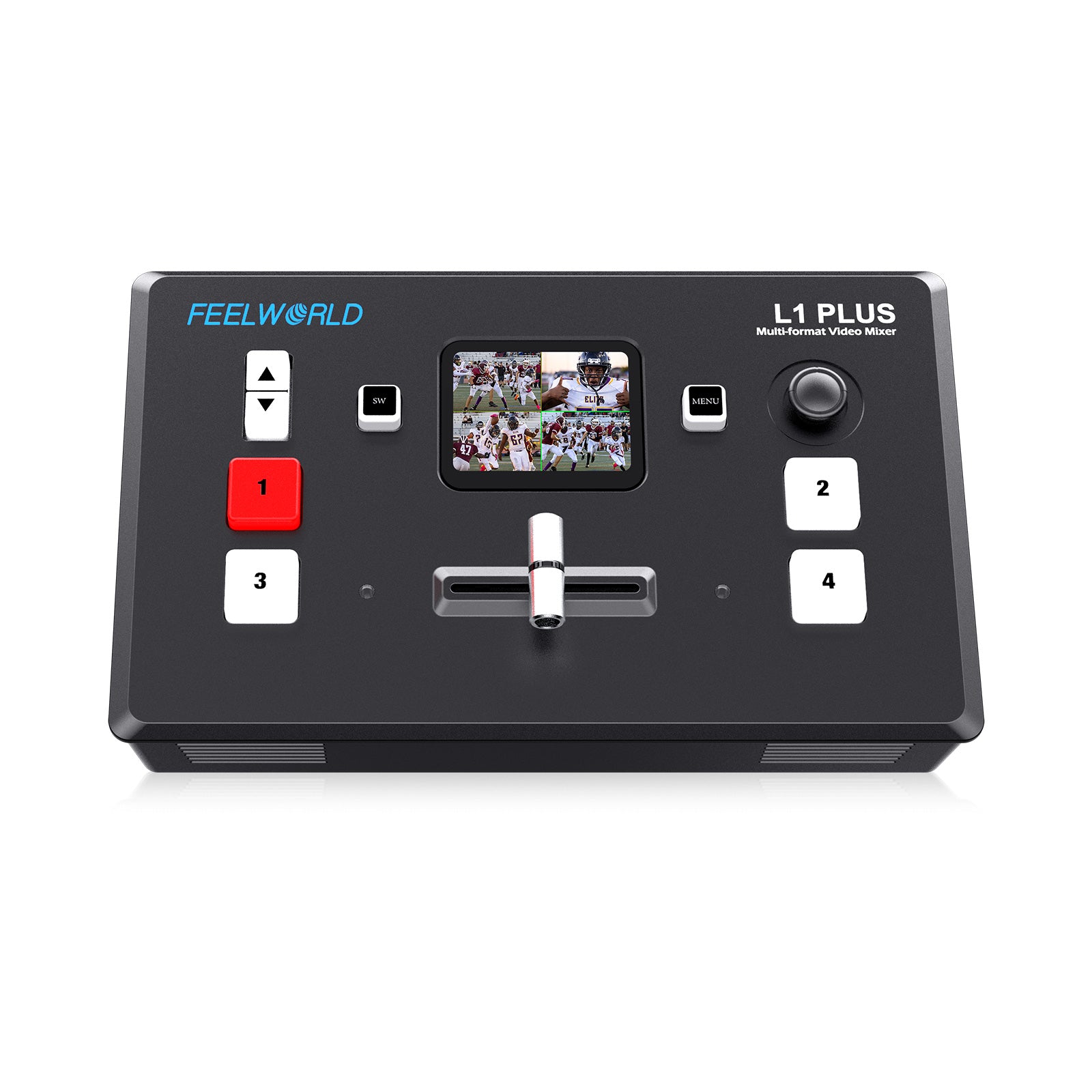 Feelworld L1 Plus Mixer Video Streaming 4K 4xHDMI PTZ Touch