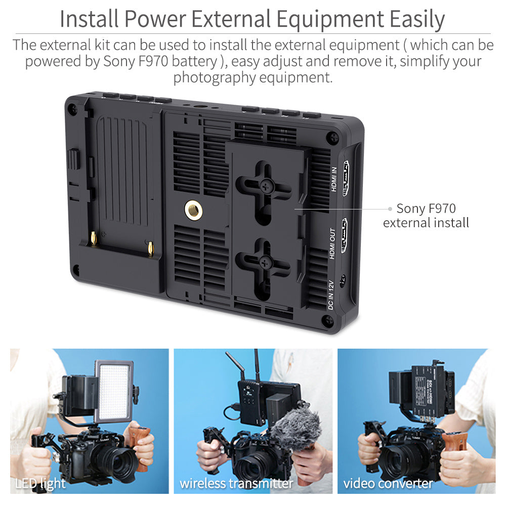 Feelworld F5 PRO V4 Monitor Camera Touch 6 Pollici 450nit F970