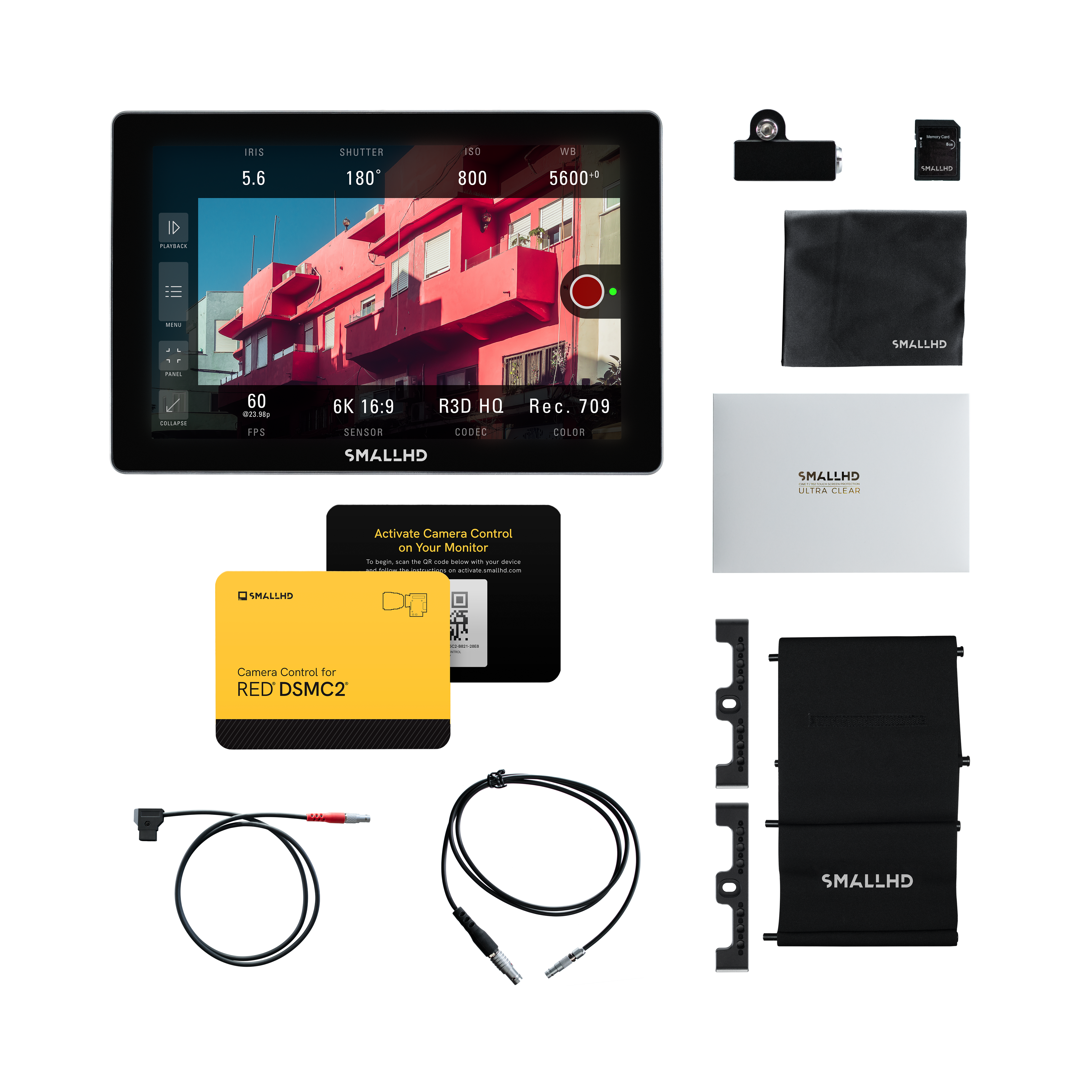 SmallHD Cine 7 RED DSMC2 Kit monitor 7 pollici touchscreen 1800 nits
