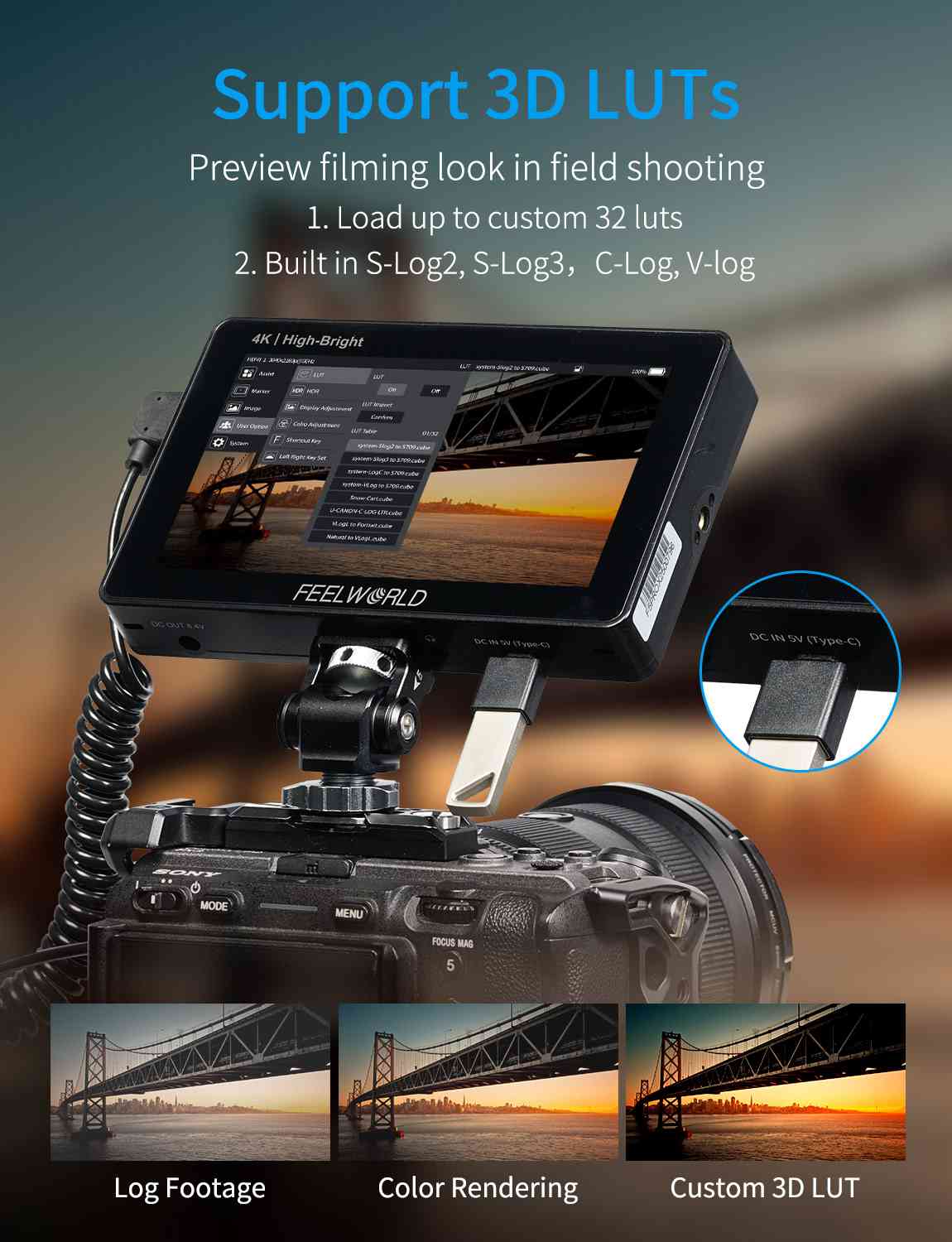 Feelworld F5 PROX 5.5" Monitor Field 1600nit Touch Kit