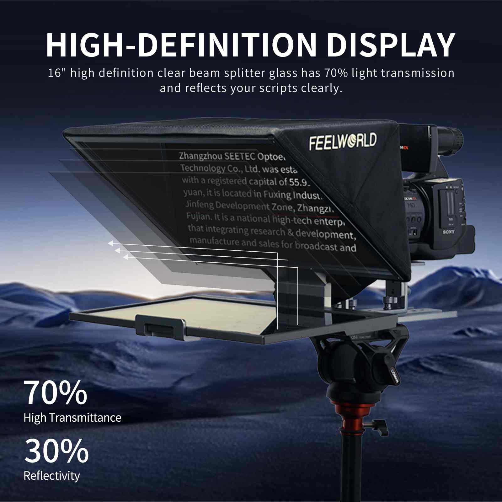 Feelworld TP16 gobbo 16 pollici pieghevole per tablet e DSLR