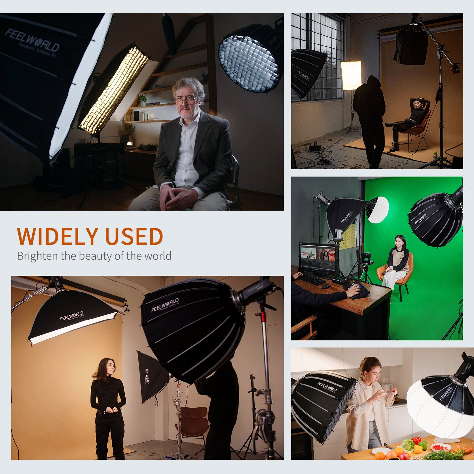 Feelworld FL225B Luce Video LED 225W Bi-Color 2700-6500K