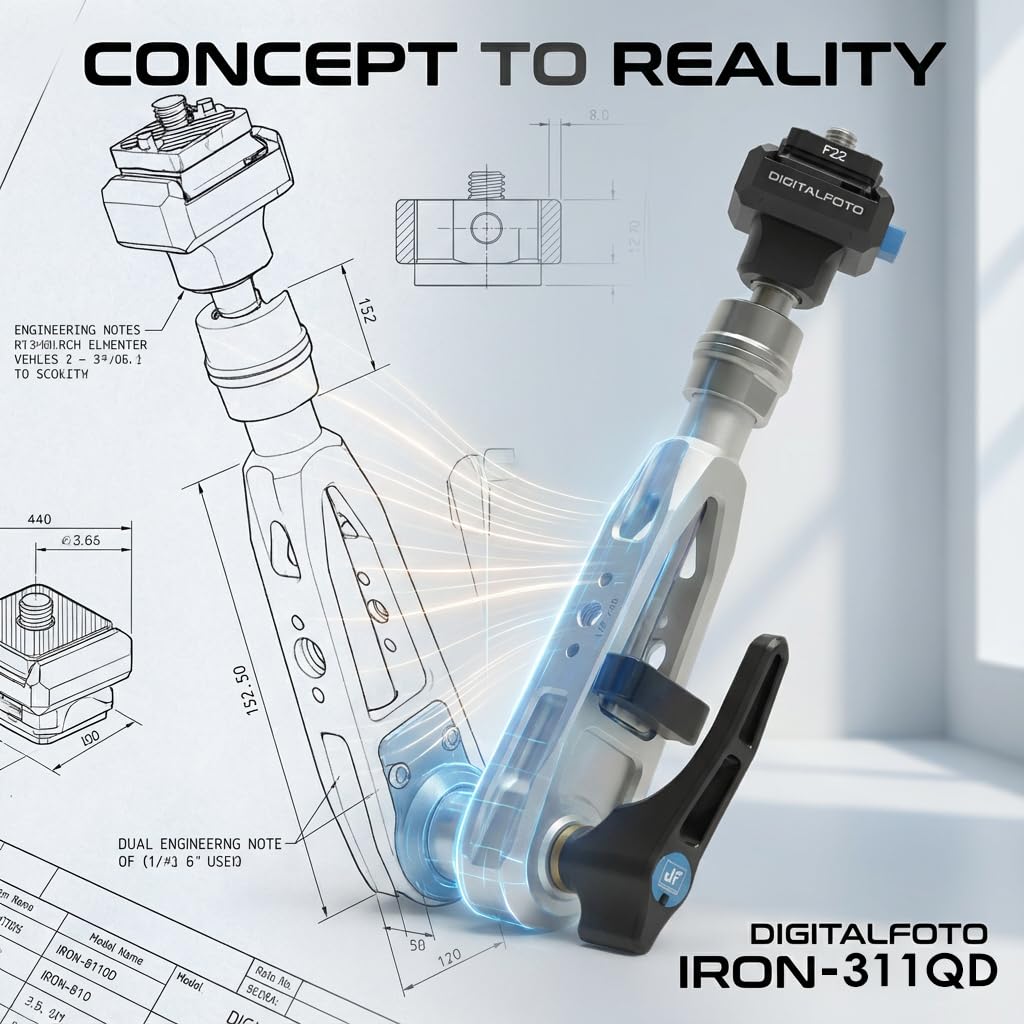 DigitalFoto Iron 311QD braccio magico F22 Argento Ghiacciaio