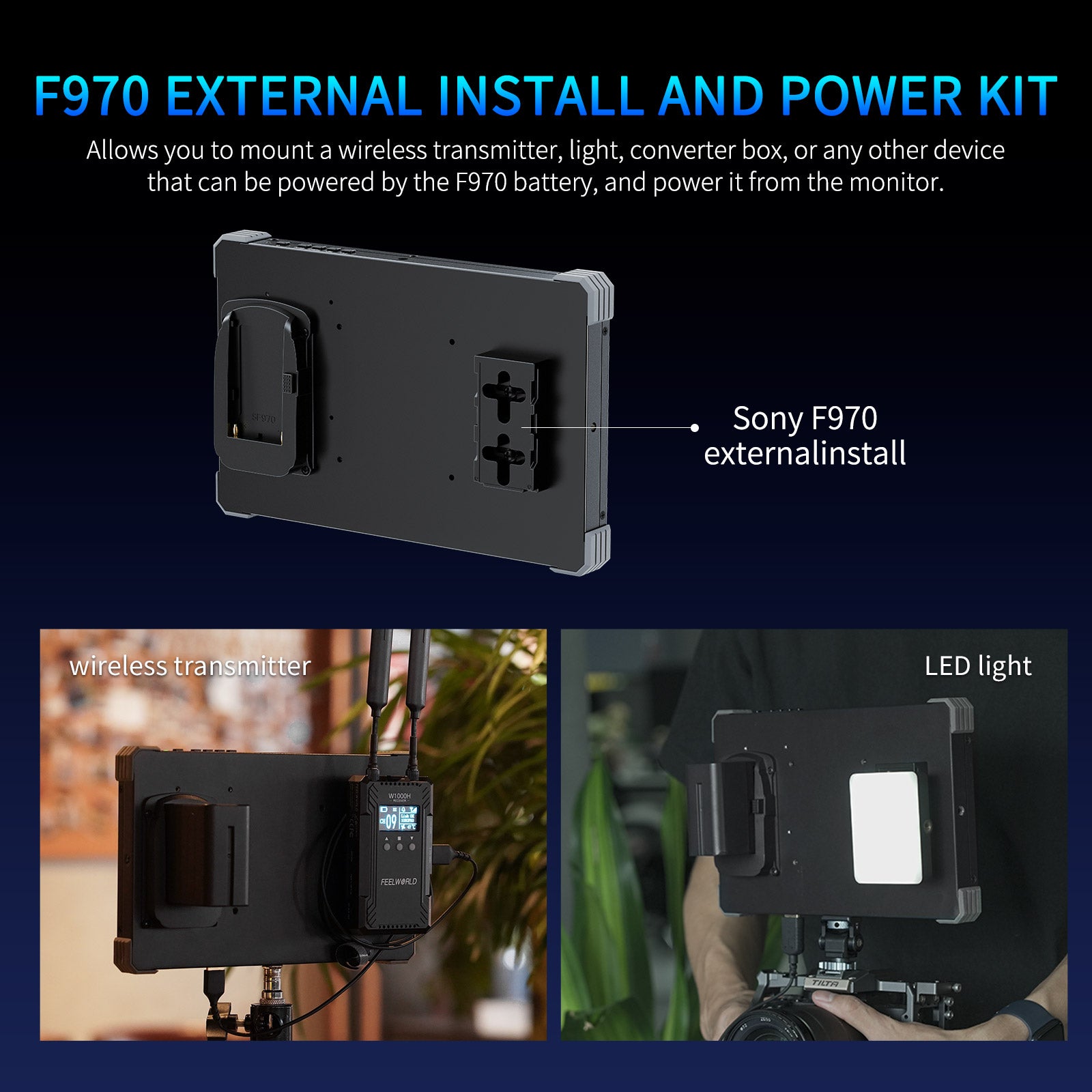Feelworld T10 10,1" Monitor Camera Touch 500nit 4K HDMI