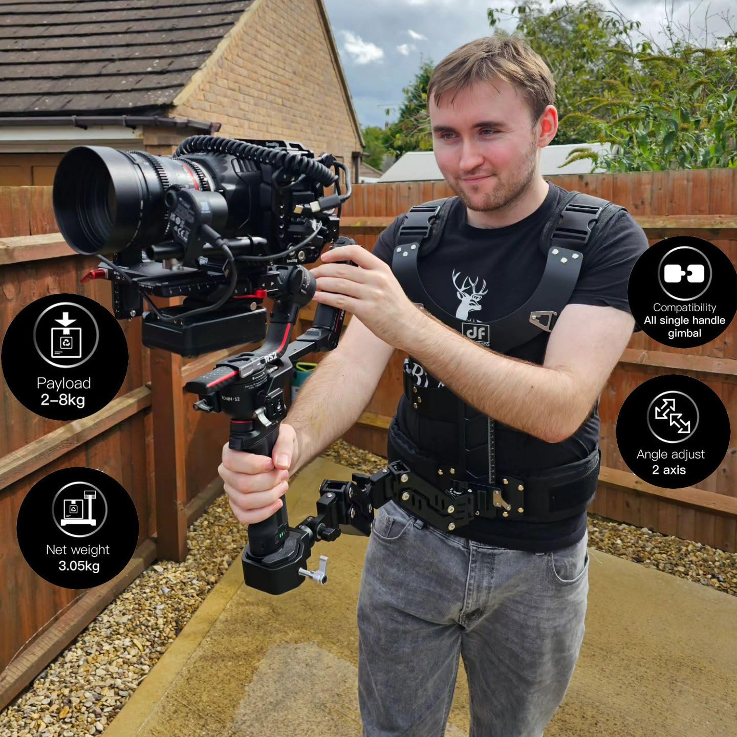 DigitalFoto Thanos-SE Gilet Gimbal Steadicam 2-8 kg