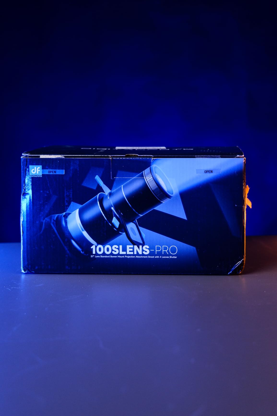 DigitalFoto Light FS-100SLENS Pro snoot Bowens con 25 gobo e filtri