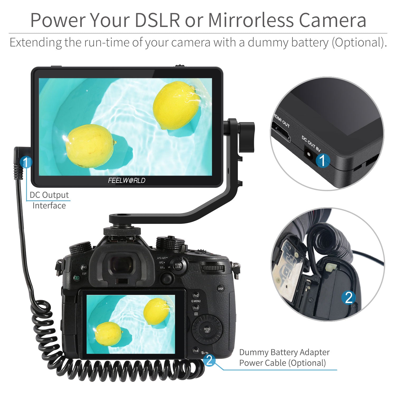 Feelworld F6 Plus 6" Monitor Field Touch 4K HDMI LUT