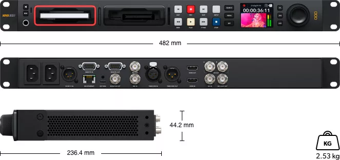 Blackmagic HyperDeck Studio 4K Pro registratore SDI HDMI