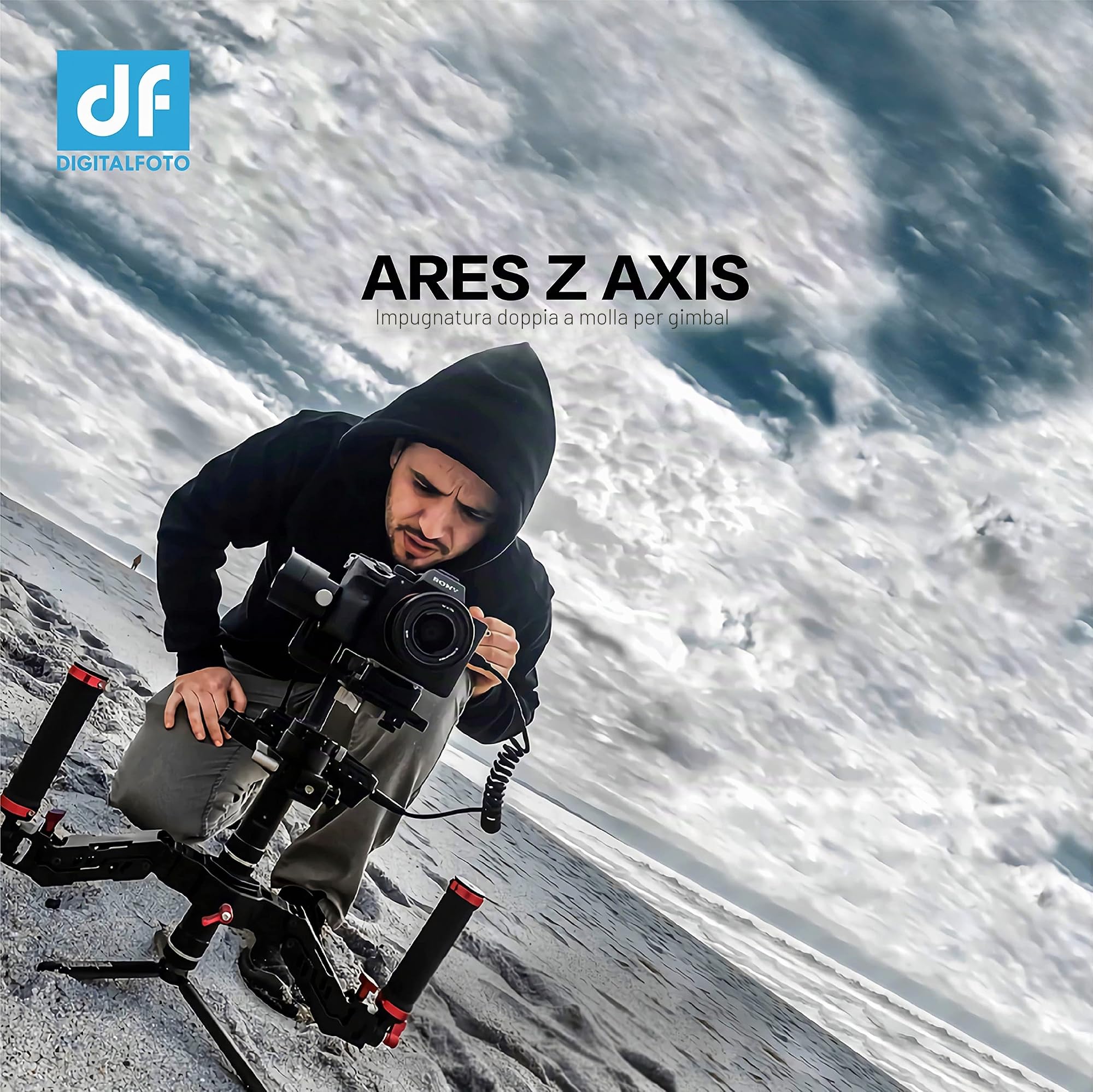 DigitalFoto Ares Impugnatura Gimbal Doppia Asse Z Molla