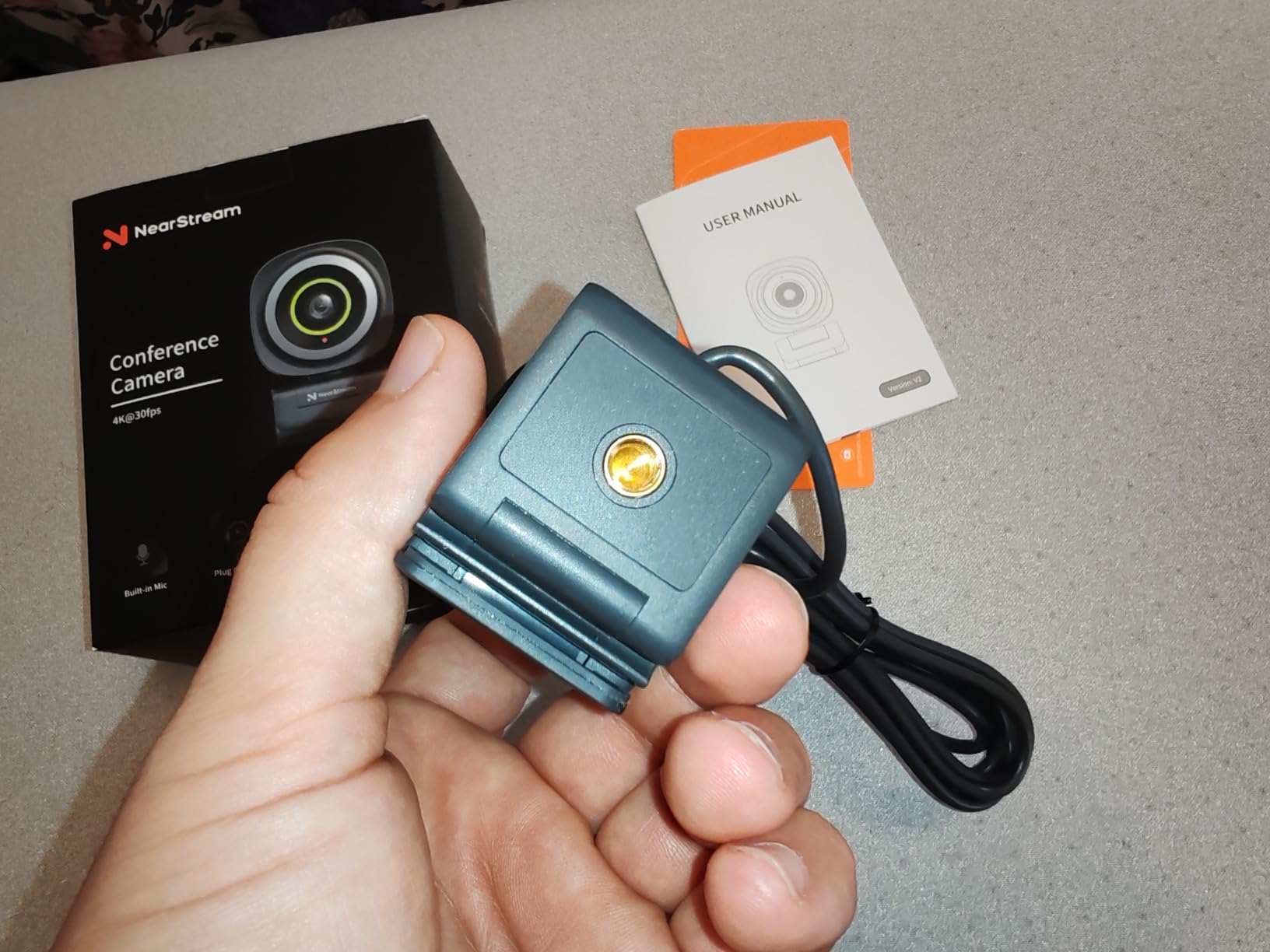 NearStream V08AF Webcam 4K Autofocus con Microfono PC