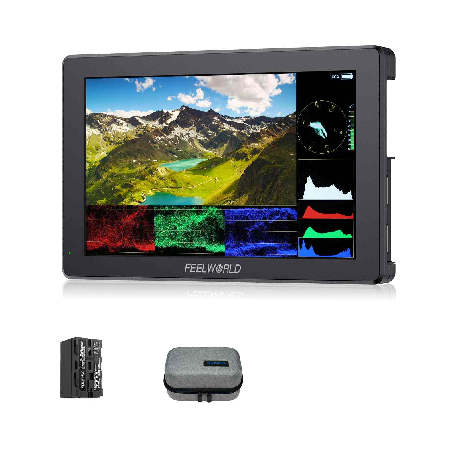 Feelworld T7 Pro Monitor Camera 7" 2000nit HDMI con Batteria