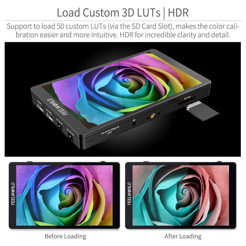 Feelworld F7 PRO Monitor 7 Touch 4K HDMI Standard