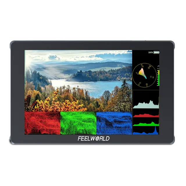 Feelworld F7 PLUS monitor camera 7" touch 1200nit con batteria F750