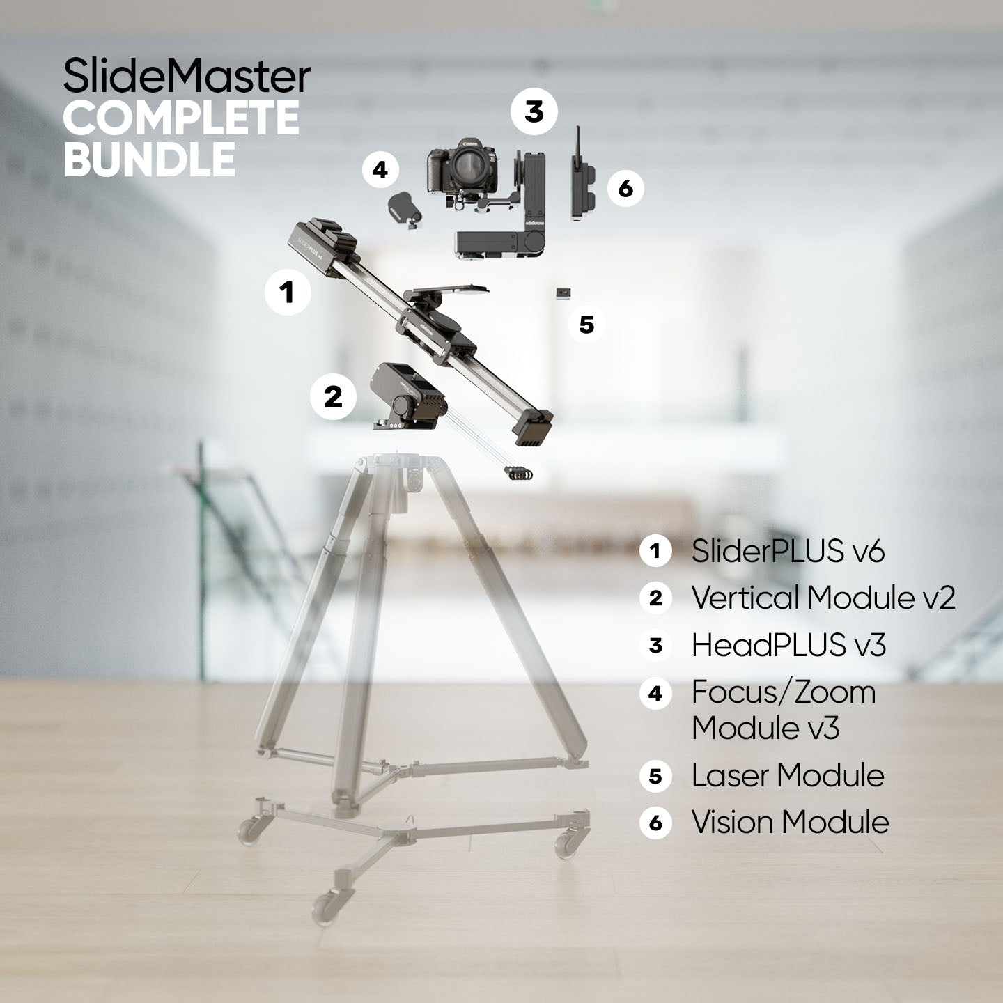 Edelkrone SlideMaster Essentials bundle slider SliderPLUS v6