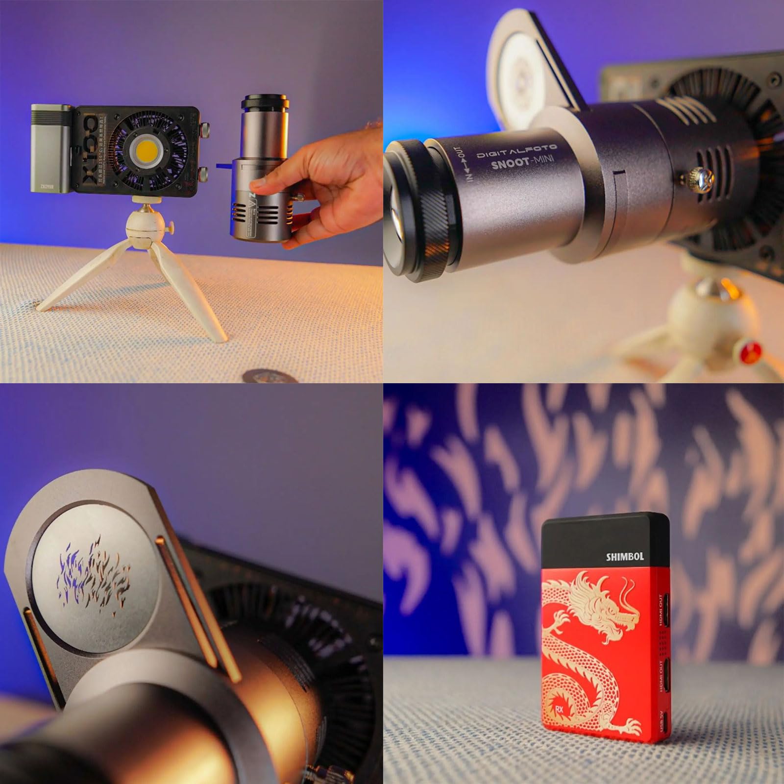 DigitalFoto Light Mini Snoot proiettore gobo per Zhiyun SmallRig
