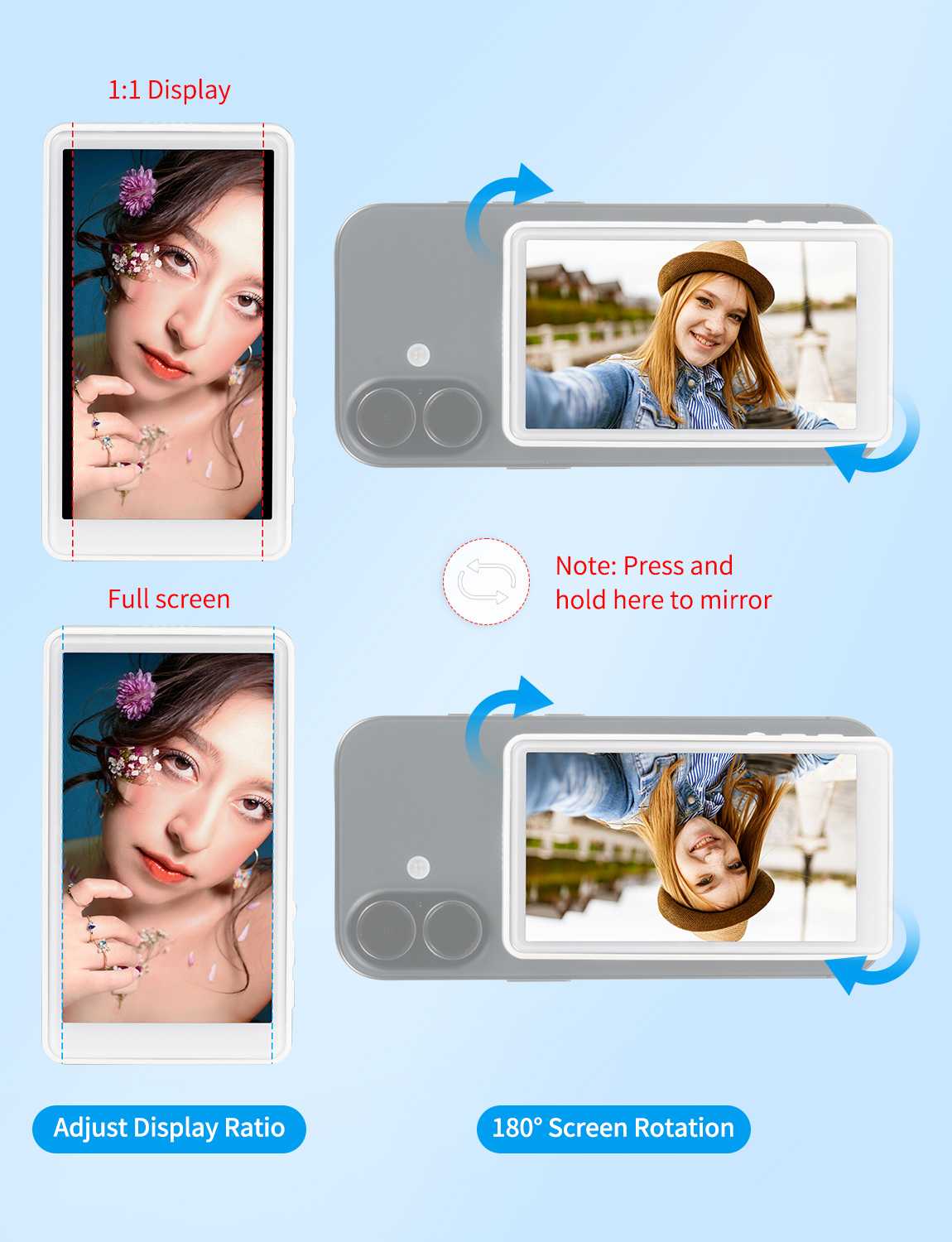 Feelworld MC4 Monitor Selfie Wireless Magnetico 4K Vlogging