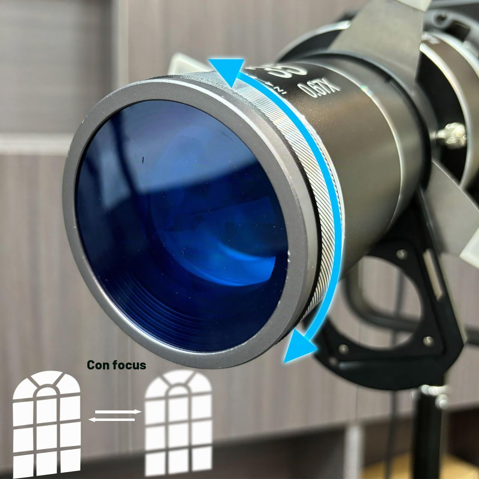 DigitalFoto Light FS-100SLENS Pro snoot Bowens con 25 gobo e filtri