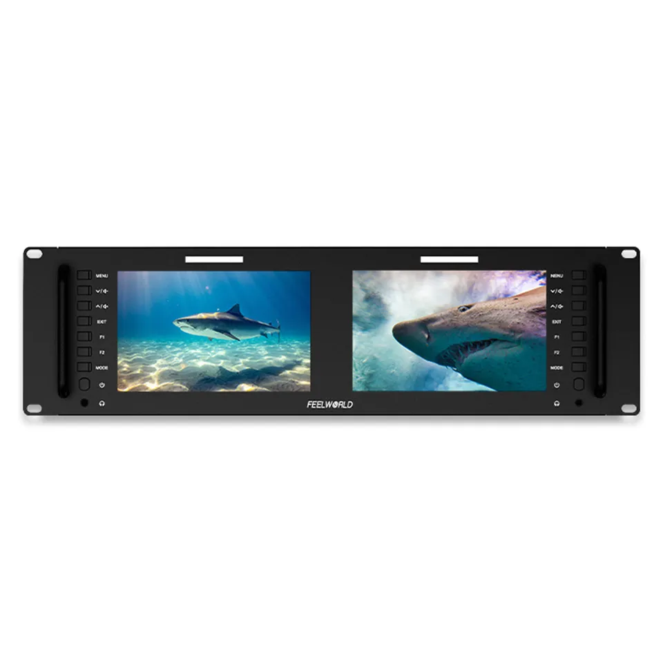 Feelworld D71 PLUS-H monitor rack 7" doppio HDMI waveform LUT