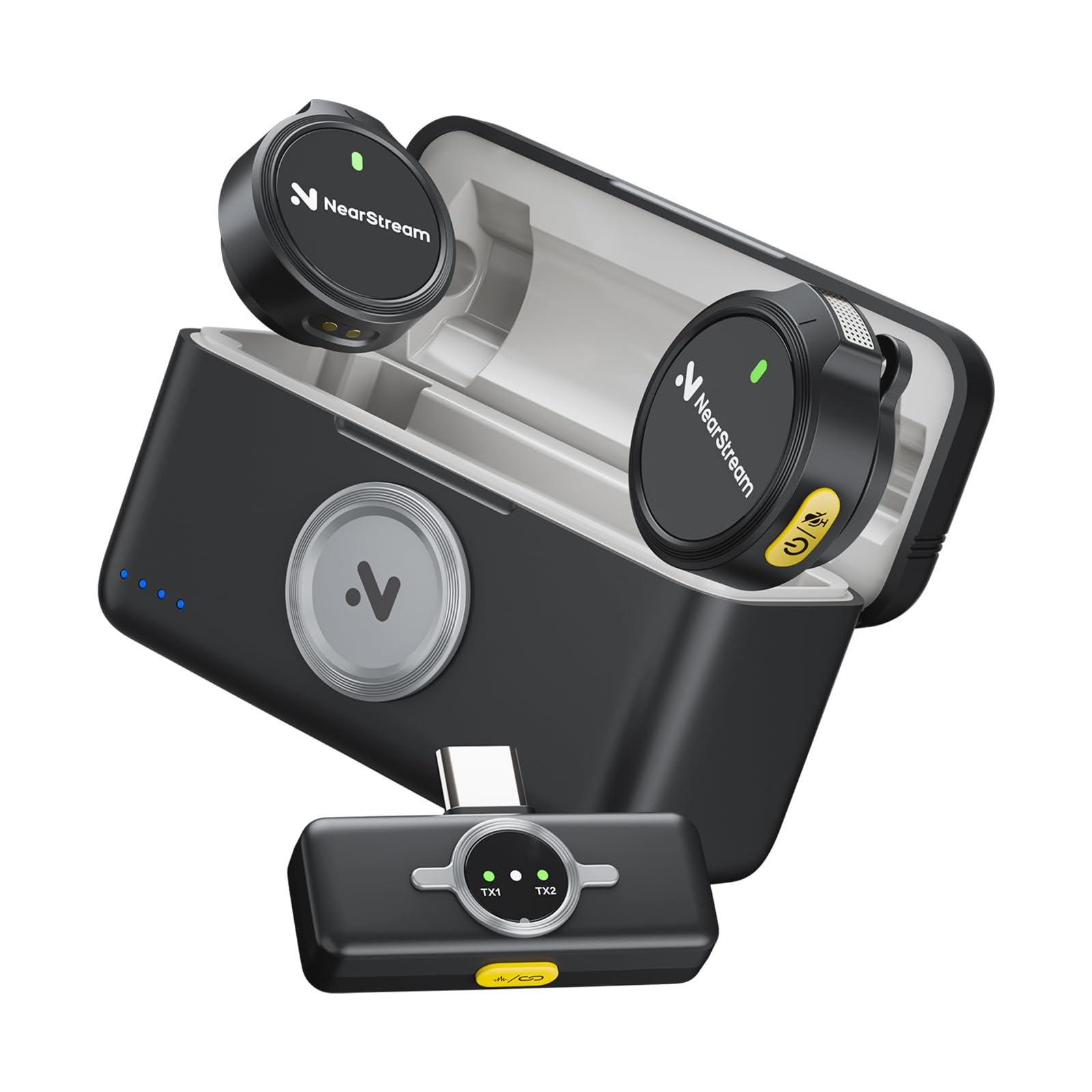 NearStream AWM25T lavalier wireless Type-C Lightning