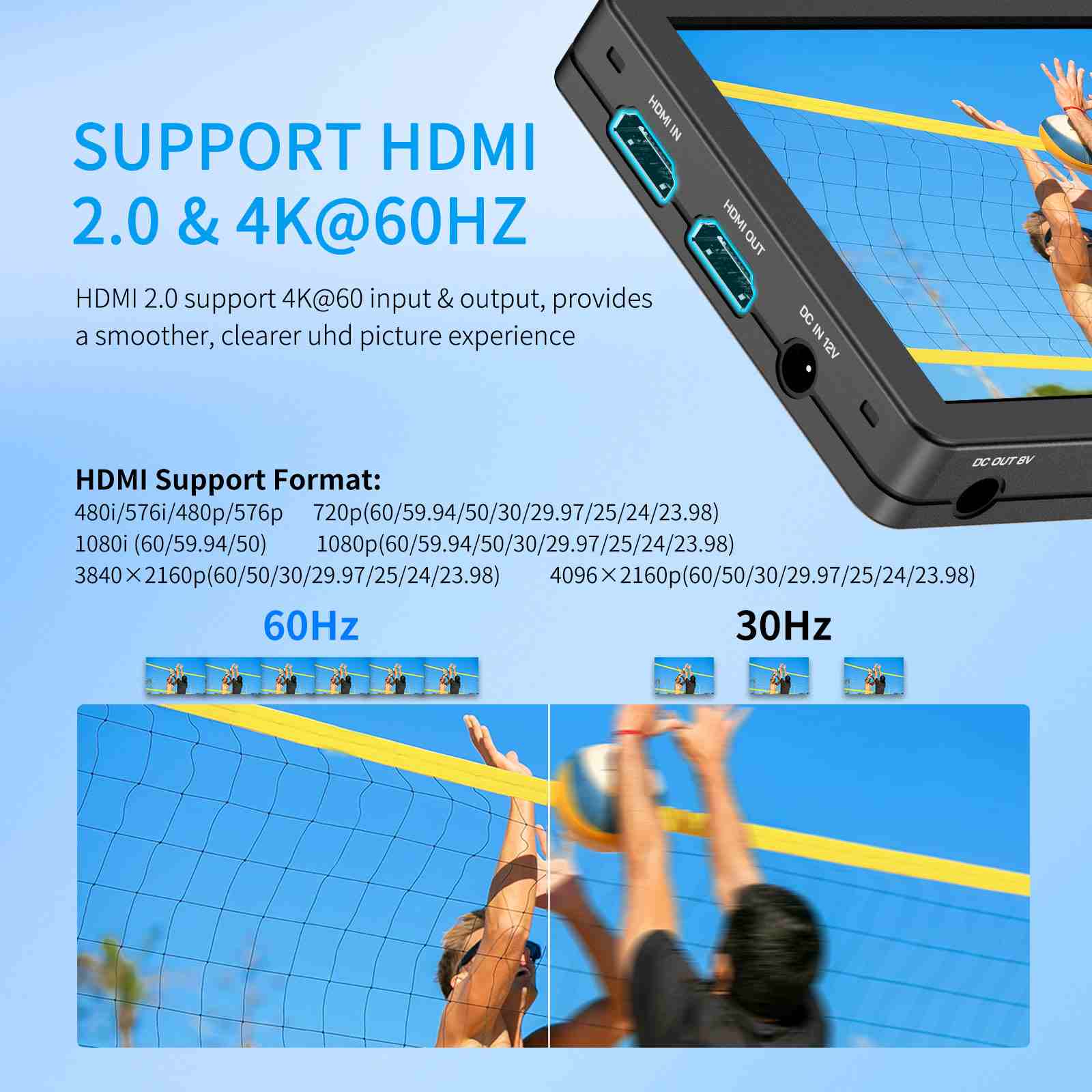 Feelworld T6 monitor camera 6" 4K HDMI IPS alluminio