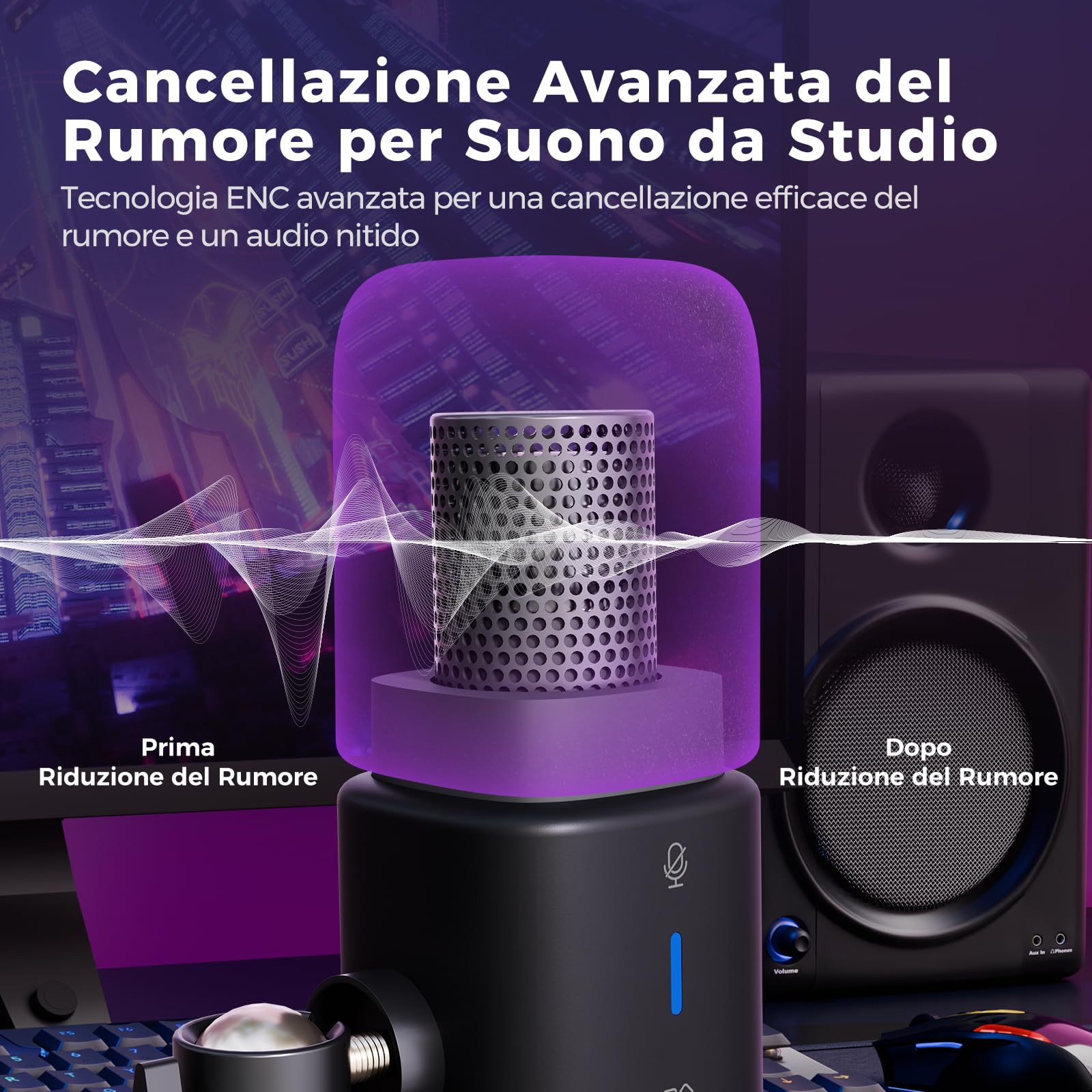 NearStream AM25X Gen3 microfono USB/XLR supercardioide