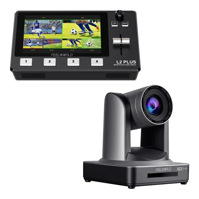 Feelworld L2 PLUS + NDI20X Kit Streaming Mixer PTZ NDI