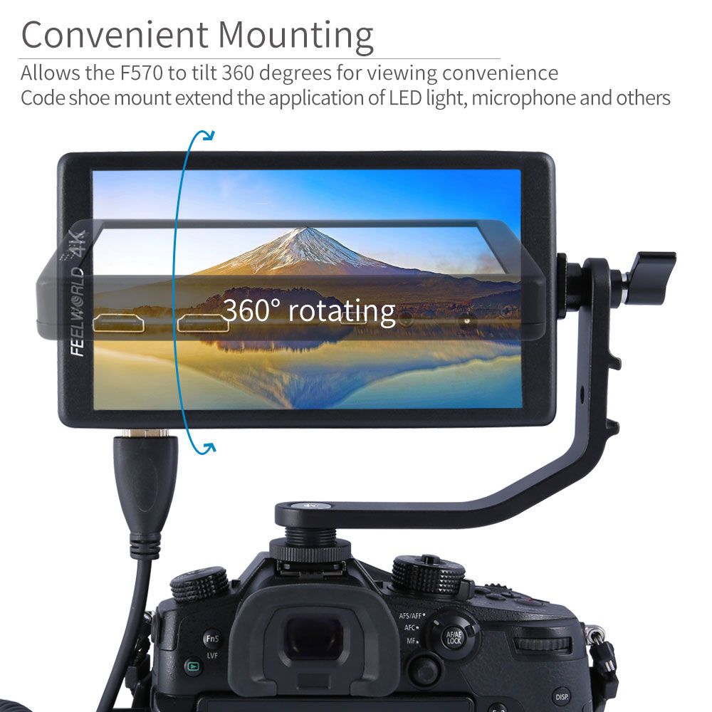 Feelworld Tilt Arm Braccio Snodato 1/4" per Monitor 5"-5.7"