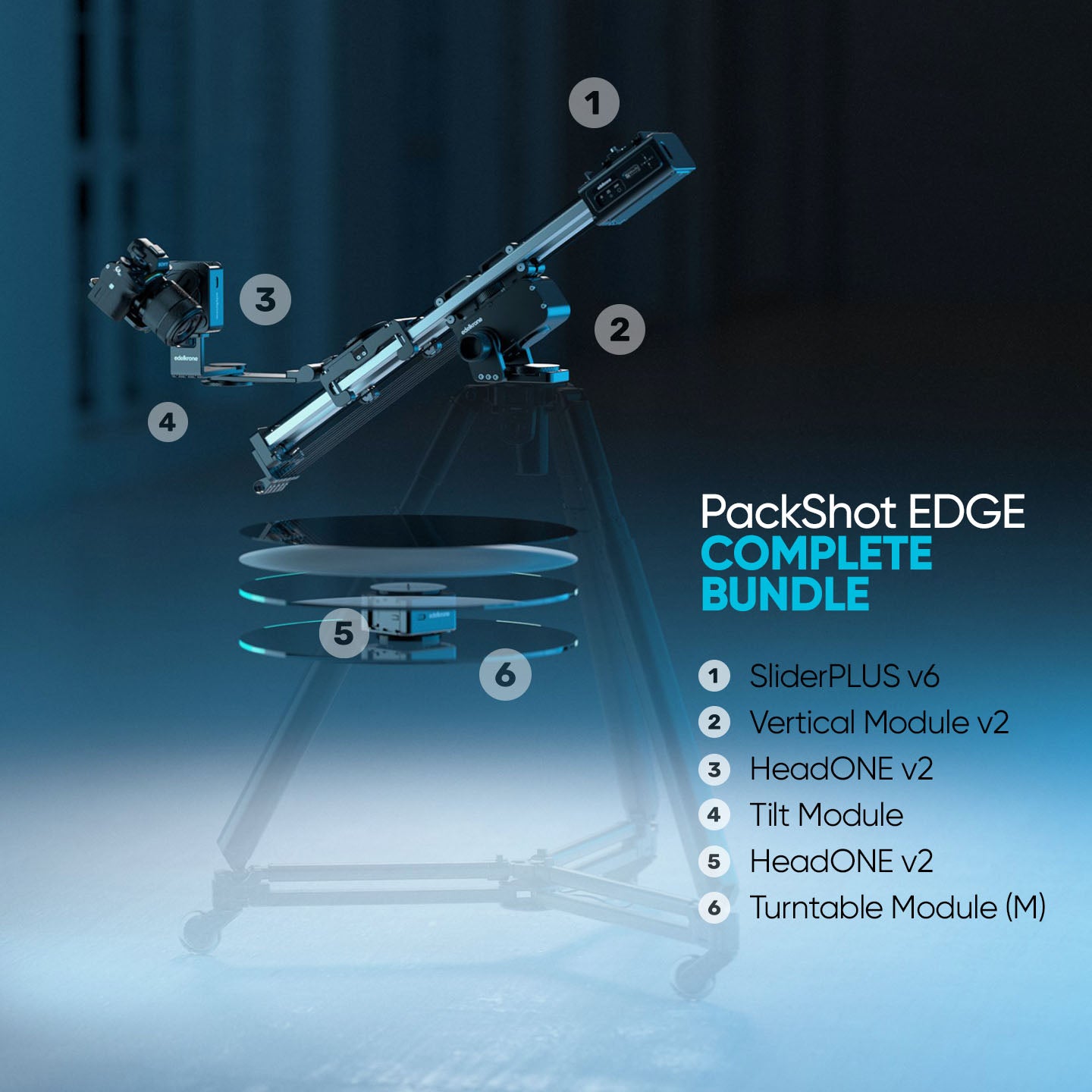 Edelkrone Bundles PackShot EDGE kit video Complete