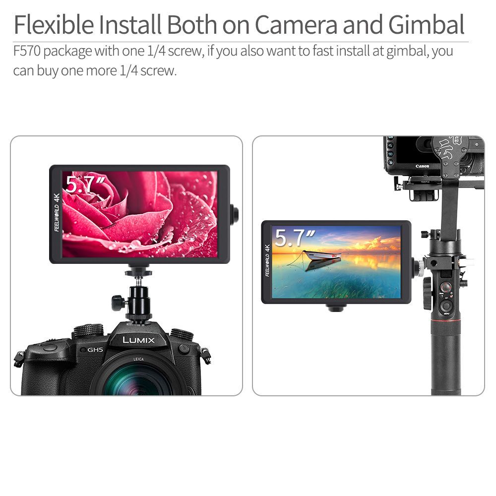Feelworld Accessories Supporto Vite 1/4 Monitor da Campo
