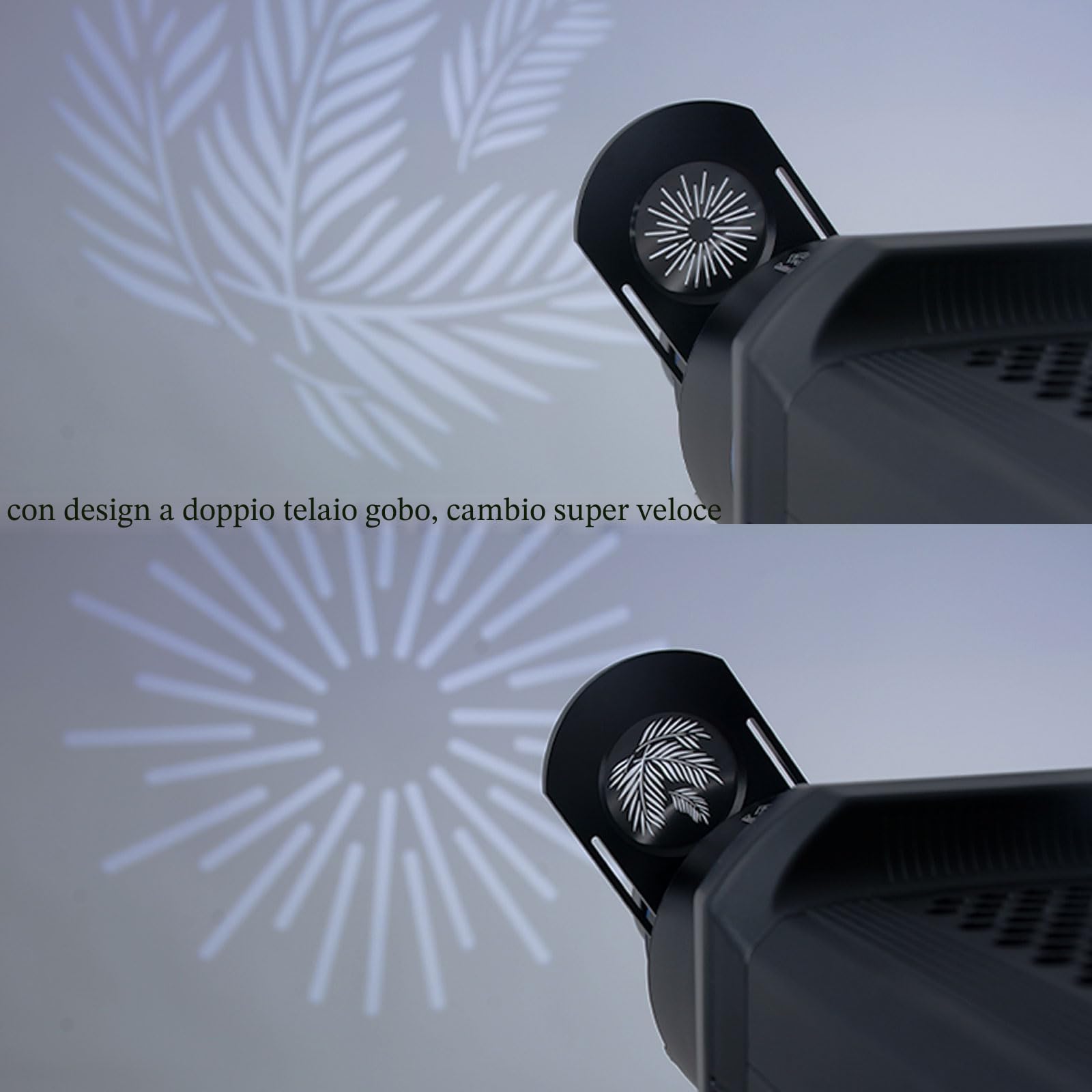 DigitalFoto FS-100SL Snoot Ottico Bowens con 25 Gobo LED