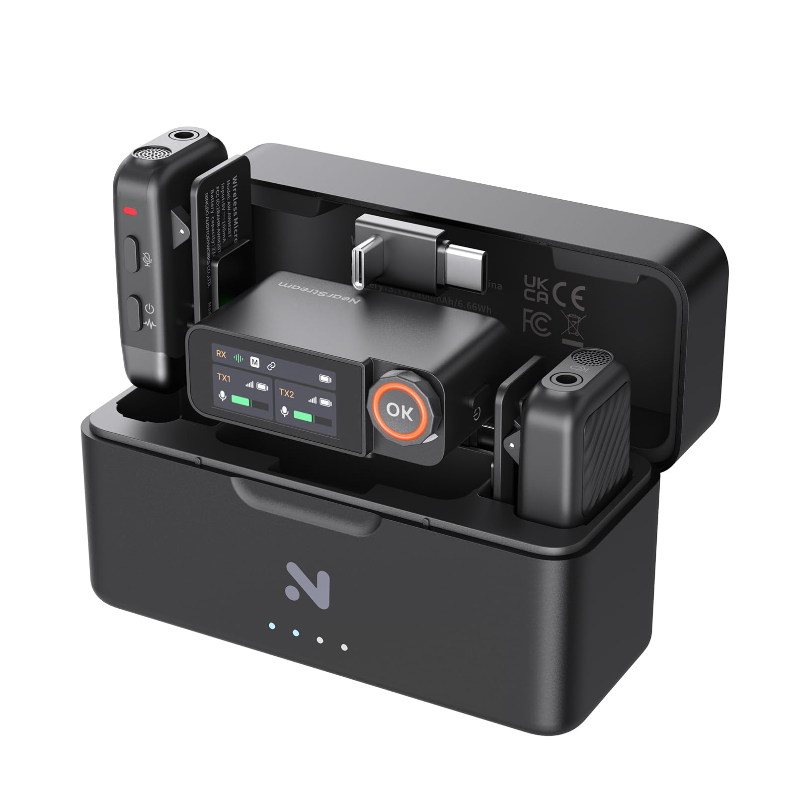 NearStream AWM28T microfono lavalier wireless 48kHz/24-bit