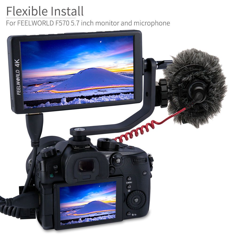 Feelworld Tilt Arm Braccio Snodato 1/4" per Monitor 5"-5.7"
