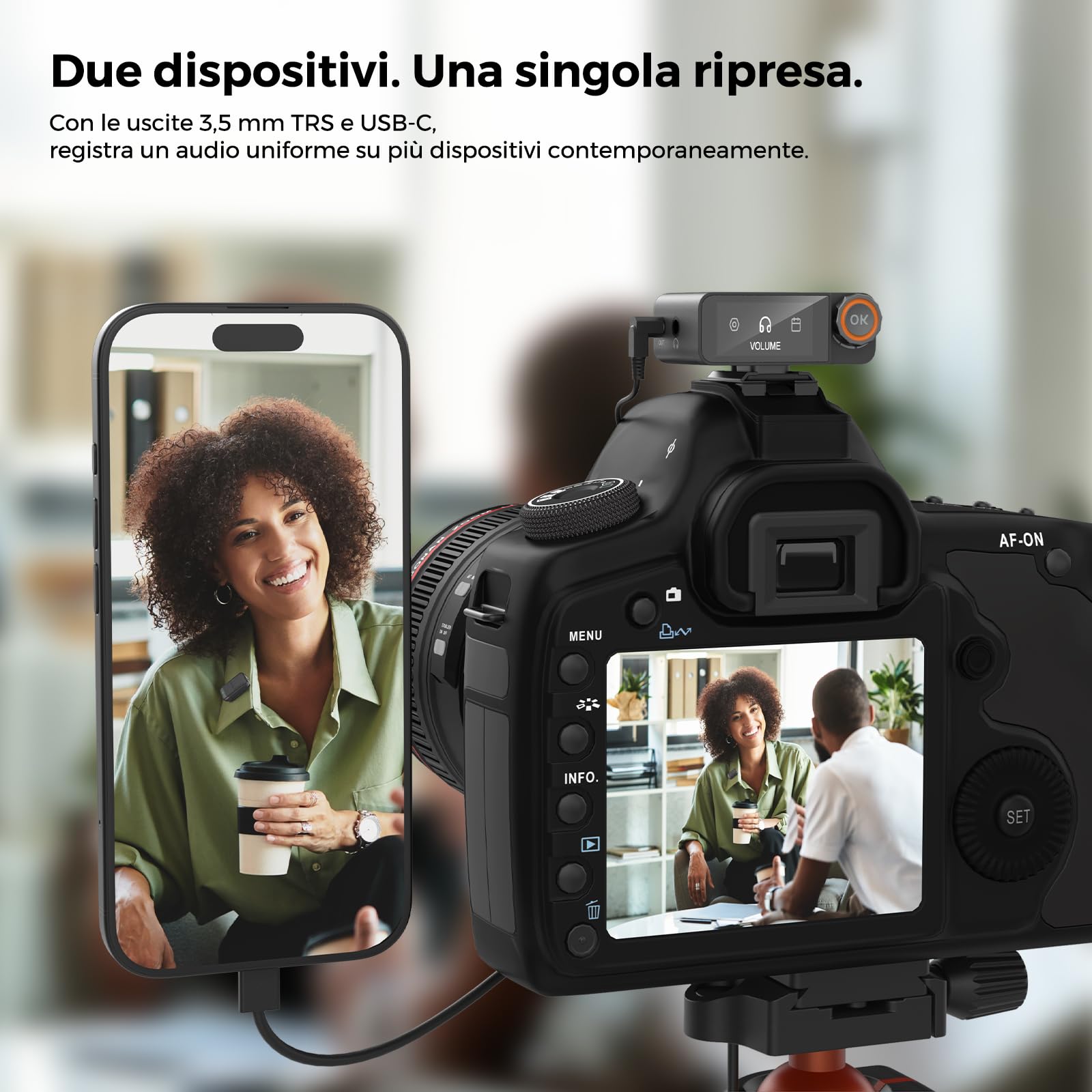NearStream AWM28T microfono lavalier wireless 48kHz/24-bit